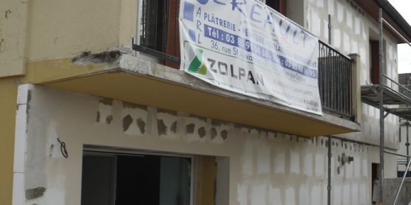 Travaux de rénovation de façade